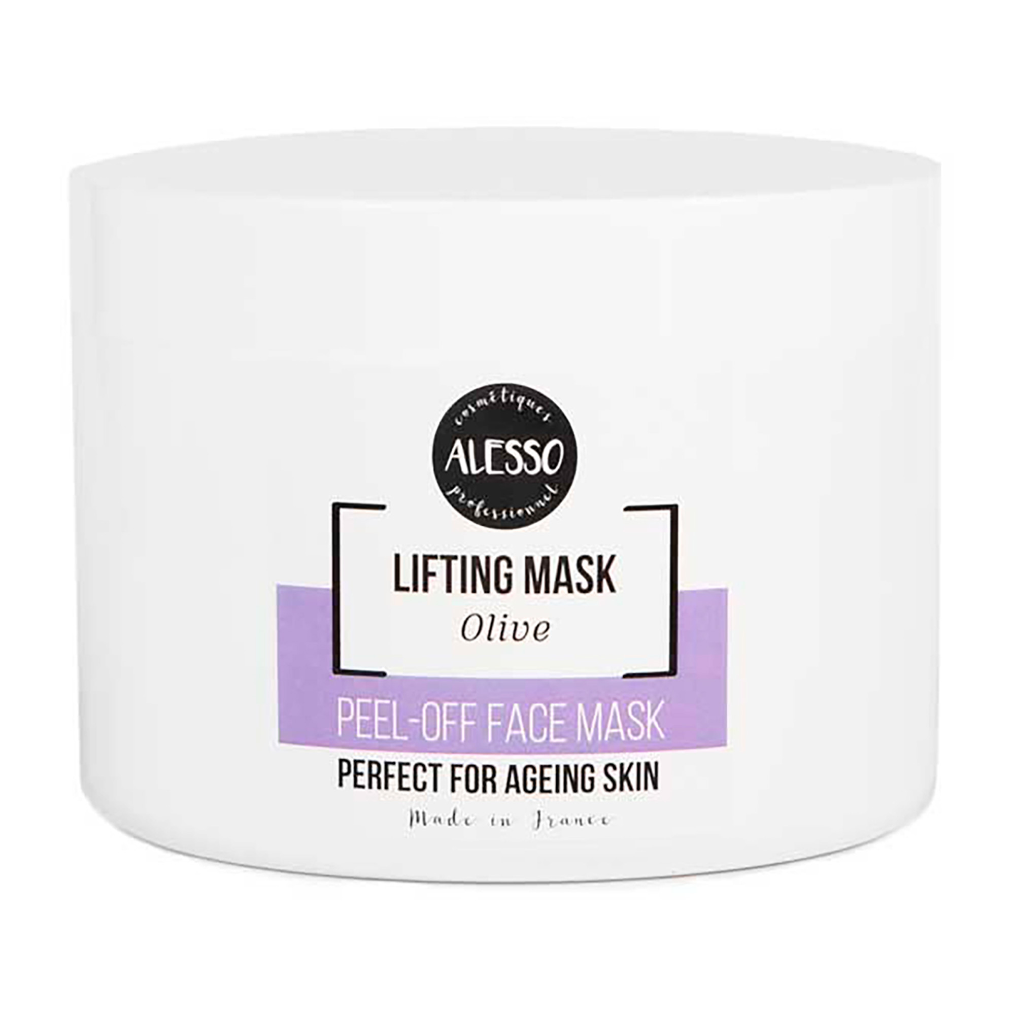 Альгінатна маска для обличчя Alesso Professionnel Lifting Mask Olive з оливою, омолоджувальна та тонізувальна, 200 г